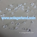 Décoration de mariage de guirlande de perles de cristal de diamant acrylique